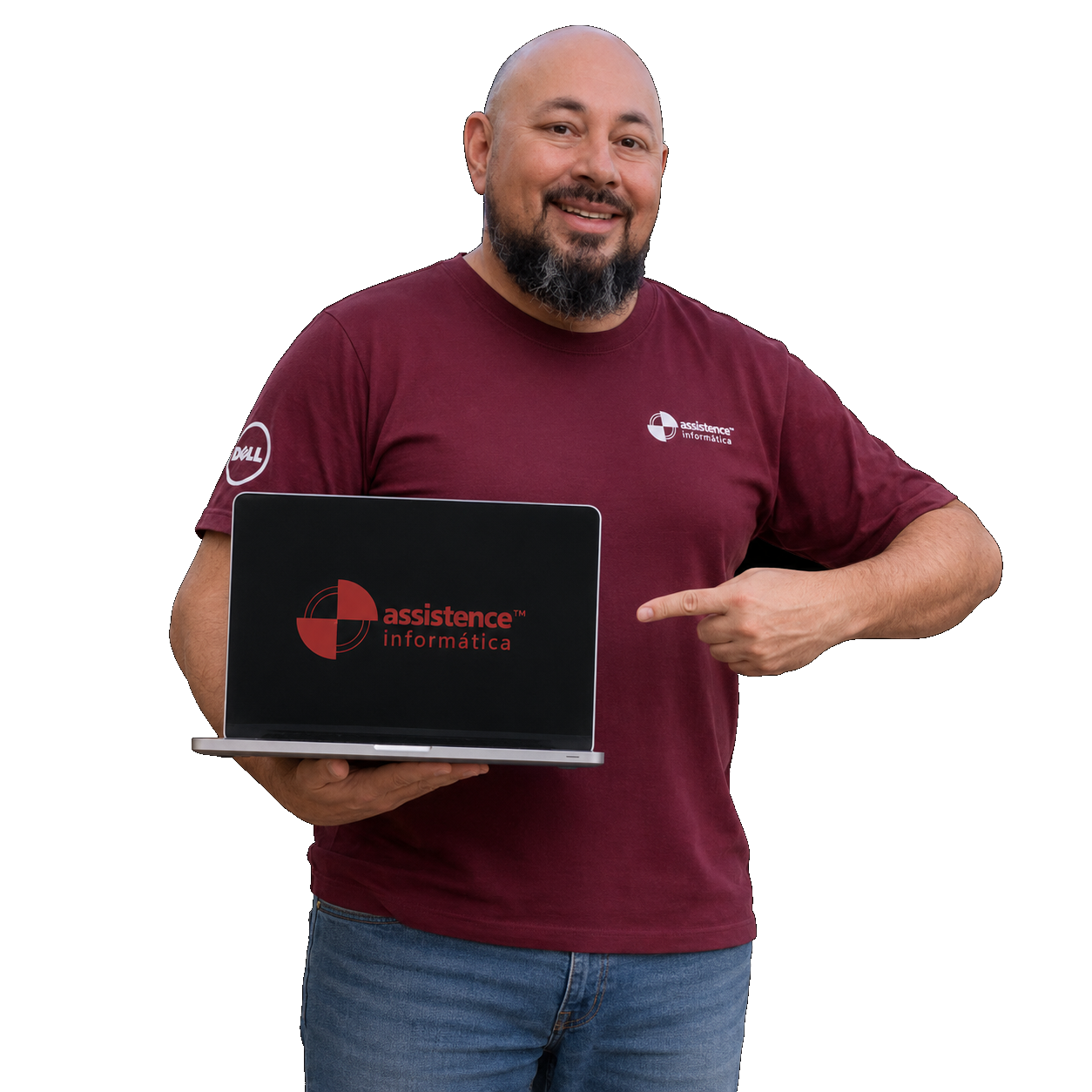 Técnico da Assistence Informática em atendimento